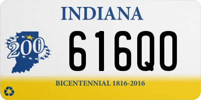 IN license plate 616QO