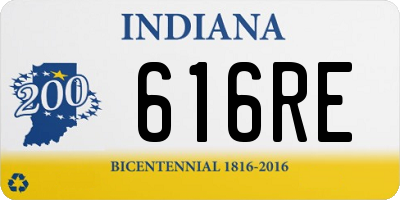 IN license plate 616RE