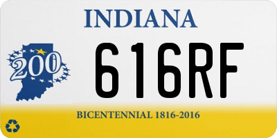 IN license plate 616RF