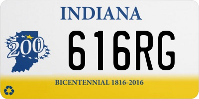 IN license plate 616RG
