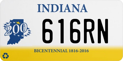 IN license plate 616RN