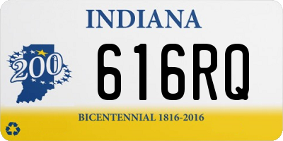 IN license plate 616RQ
