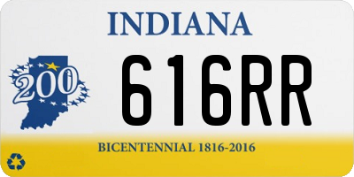 IN license plate 616RR