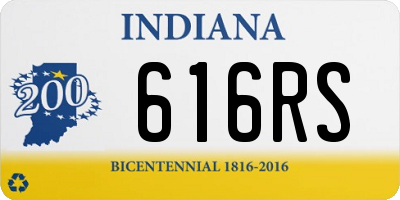 IN license plate 616RS