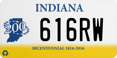 IN license plate 616RW