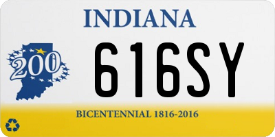 IN license plate 616SY