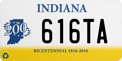 IN license plate 616TA