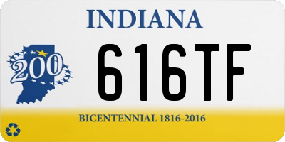 IN license plate 616TF