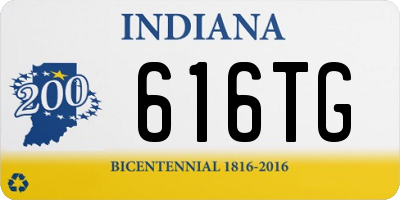 IN license plate 616TG