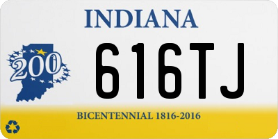 IN license plate 616TJ