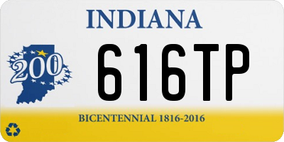 IN license plate 616TP