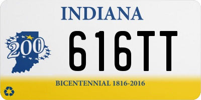 IN license plate 616TT