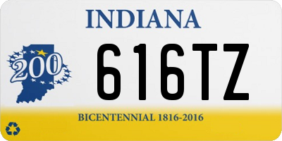 IN license plate 616TZ