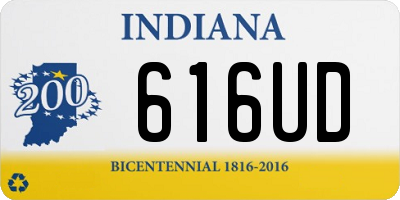 IN license plate 616UD