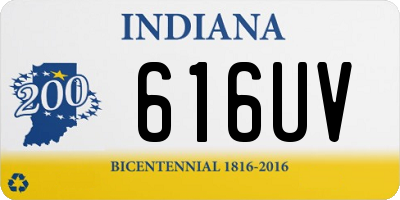 IN license plate 616UV