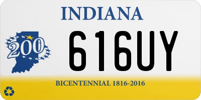 IN license plate 616UY