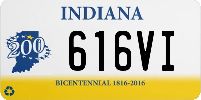 IN license plate 616VI