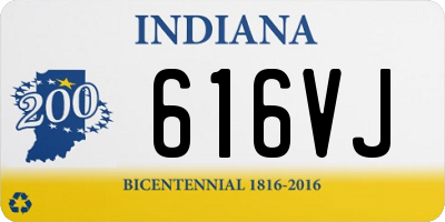 IN license plate 616VJ