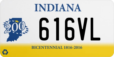 IN license plate 616VL