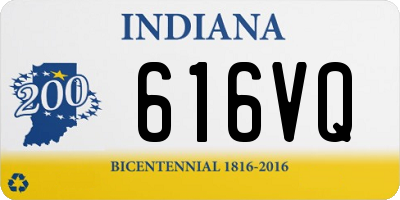 IN license plate 616VQ