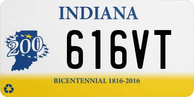 IN license plate 616VT