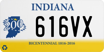 IN license plate 616VX