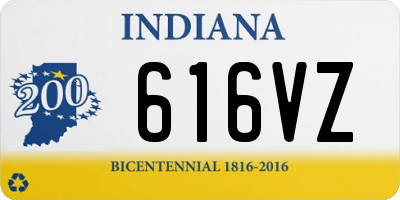 IN license plate 616VZ