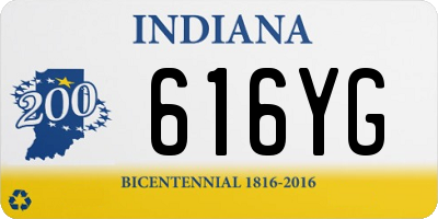 IN license plate 616YG