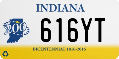 IN license plate 616YT