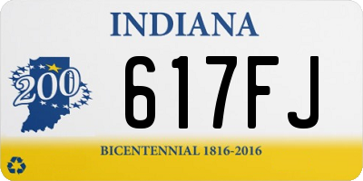 IN license plate 617FJ