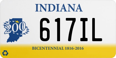 IN license plate 617IL