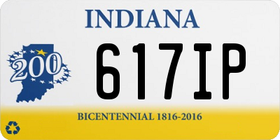 IN license plate 617IP