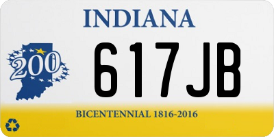 IN license plate 617JB