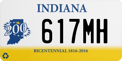 IN license plate 617MH