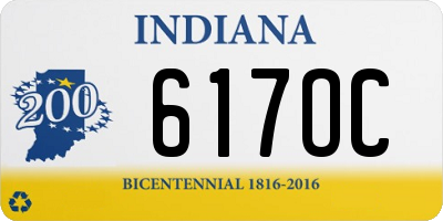 IN license plate 617OC