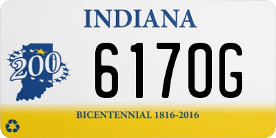 IN license plate 617OG