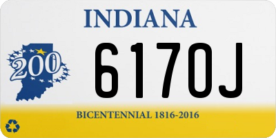 IN license plate 617OJ