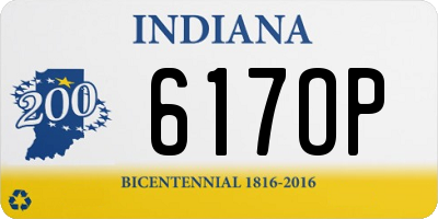 IN license plate 617OP