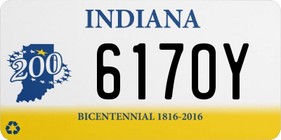 IN license plate 617OY