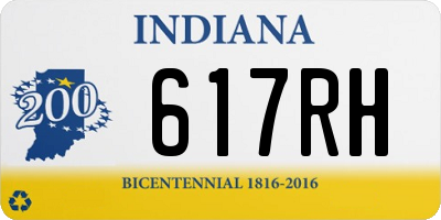 IN license plate 617RH