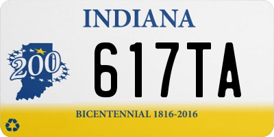 IN license plate 617TA