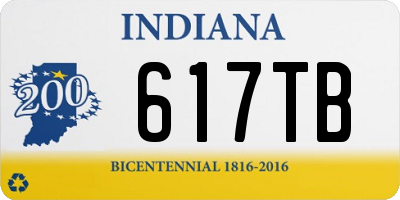 IN license plate 617TB