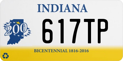 IN license plate 617TP