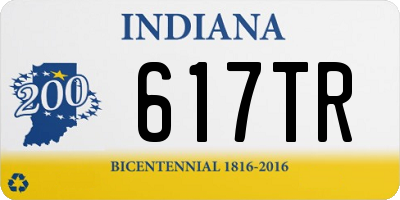 IN license plate 617TR