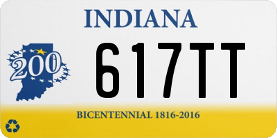 IN license plate 617TT