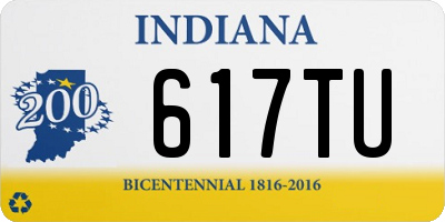 IN license plate 617TU