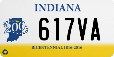 IN license plate 617VA