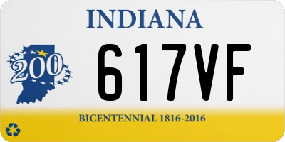 IN license plate 617VF