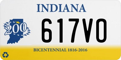 IN license plate 617VO