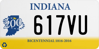 IN license plate 617VU